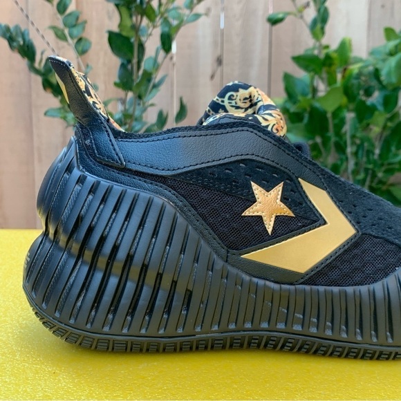 Converse All Star BB Prototype CX Mid Black Gold Baroque Men Basketball A02515C - Picture 7 of 16